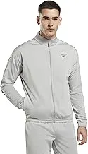 Reebok Vector Knit Track Top, Pure Grey 3/Black, XL