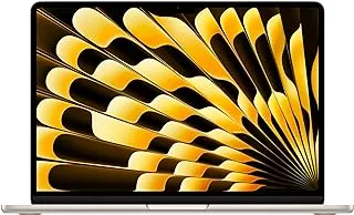 Apple 2024 MacBook Air (13 بوصة، شريحة Apple M3 مع وحدة المعالجة المركزية 8 النواة ووحدة معالجة الرسومات 10 النواة، ذاكرة موحدة 16 جيجابايت، 512 جيجابايت) - ستارلايت