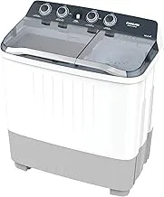 Nikai 10 Kg Semi Automatic Twin Tub Washing Machine, Silent Operation, Rust Proof Body, Quick Wash, NWM1101SPN24