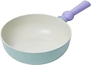 NEOFLAM Better Finger Macaroon Color Cast Aluminum Wokpan 9 inch Mint Green Induction (IH)