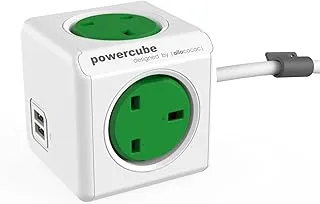 Allocacoc 1.5 m Extended UK PowerCube - Green