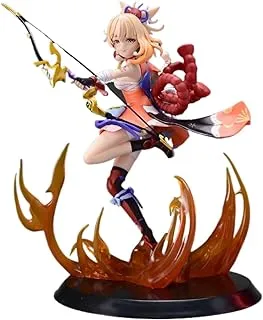 RZAHUAHU Genshin Impact Yoimiya 1/7 Figure PVC 25CM Anime Game Character Desktop Ornaments Gift