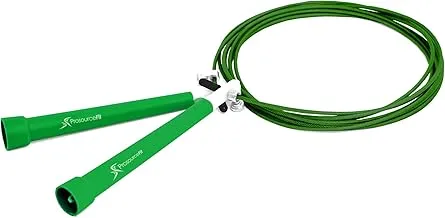 ProsourceFit Speed Jump Rope 10’ Adjustable Length, Super Fast Turning for Crossfit, Cardio, Boxing