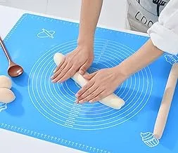 ECVV Baking Mat, Non-Stick Silicon Rolling Pastry Mat, 50 * 40cm Silicon Baking Sheets Mats,Kneading Pad Sheet Glass Fiber Rolling Dough Medium Size for Cake Macaron Kitchen Tools, Assorted
