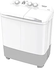 Nikai 7 Kg Semi Automatic Twin Tub Washing Machine, Silent Operation, Rust Proof Body, Quick Wash, NWM0900SPN24