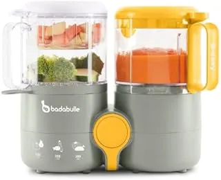 Badabulle B-Easy Baby Food Processor 4-in-1 Soft Steaming, Mixing, Easy to Use