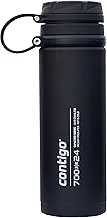 Contigo Fuse Contigo Fuse stainless steel drinks bottle, 100% leakproof, large water bottle with wide screw-top lid, keeps drinks cold for up to 30 hours, premium outdoor insulated bottle, 700 ml