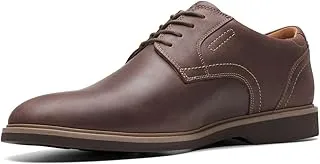 Clarks Men's Malwood Lace Oxford, Dark Brown Leather, 11