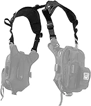 Civilian Covert Anatomic RG Padded Deluxe Shoulder Harness, Black