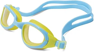 نظارة سباحة من تي ايه سبورتس 710AF مضادة للضباب ومضادة للضباب ، أصفر / أزرق