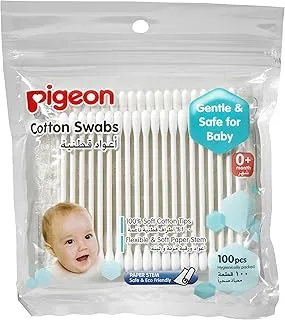 Pigeon Cotton Swabs for Babys, 200 Tips - 100 pcs