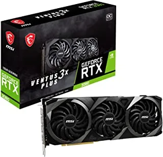 MSI Gaming GeForce RTX 3080 VENTUS 3X PLUS 12G OC LHR GDRR6X 384-Bit HDMI / DP Nvlink Torx Fan 3 Ampere Architecture OC بطاقة رسومات (RTX 3080 Ventus 3X Plus 12G OC LHR)