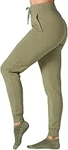 HIGH WAISTED FITTED JOGGER LIGHT OLIVE LARGE