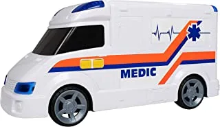 سيارة إسعاف تيمسترز الدولية الكبيرة للضوء والصوت | لعبة طوارئ للأطفال سيارة استجابة طبية رائعة للأطفال الذين تزيد أعمارهم عن 3 سنوات