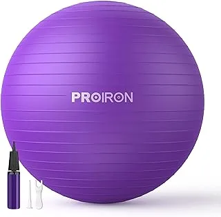 PROIRON Yoga Ball Anti-Burst Exercise Ball Chair with Quick Pump Slip Resistant Gym Ball Supports 500KG Balance Ball for Pilates Yoga Birthing Pregnancy Stability Gym Workout Training