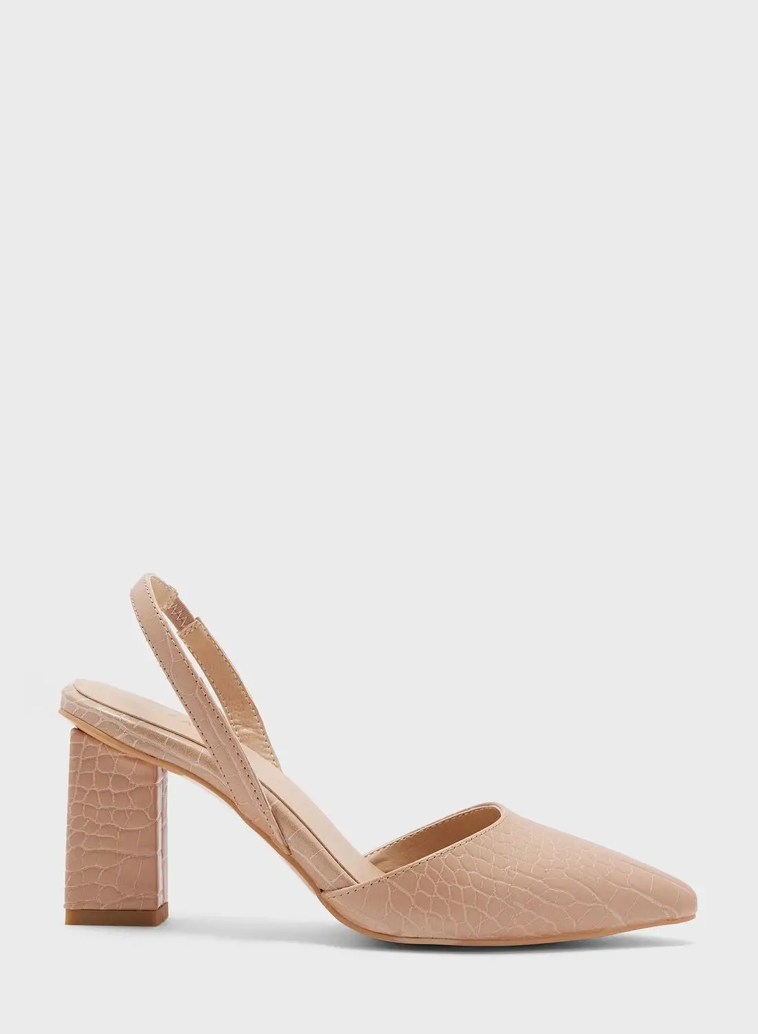 Khizana Croc Effect Slingback Pump