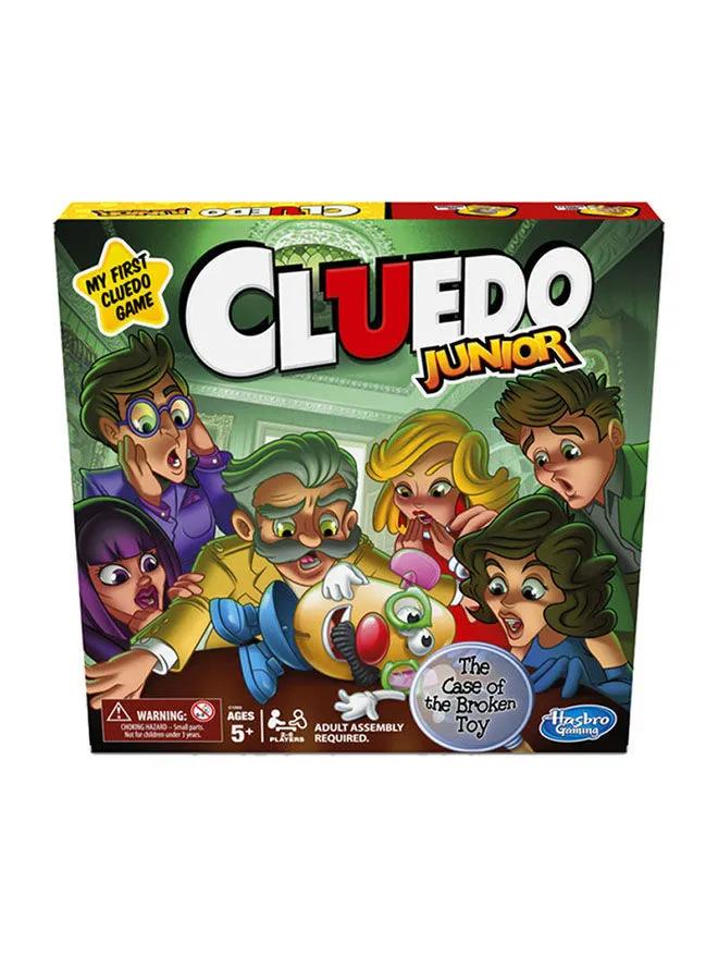 لعبة كلويدو جونيور من هاسبرو - لعبة لوح اللعب المكسور للأطفال 6 لاعبين