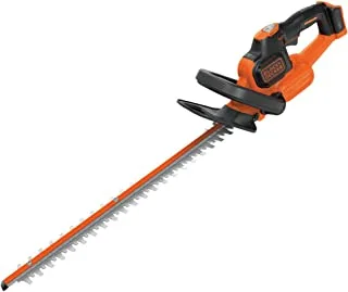 BLACK+DECKER Cordless Power Hedge Trimmer, POWERCONNECT Series, 18 V, 45 cm Blade Length, 18 mm Blade Gap, Dual Action, Battery not Included, Orange/Black - GTC18452PCB-XJ,