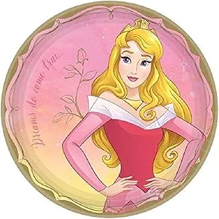 Enchanting Disney Princess Aurora Round Paper Plates - 9