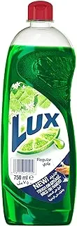 LUX Dishwash Liquid, for sparkling clean dishes, Regular, tough on grease & mild on hands, 750ml