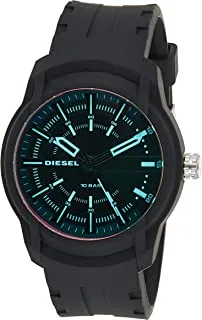 Diesel Armbar Men's Black Dial Silicone Analog Watch - Dz1819