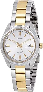Casio Men's Silver Dial Stainless Steel Analog Watch - Ltp-1302Sg-7Avdf