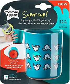Tommee Tippee No Knock Cup Dog Blue, 190 ml (Pack of 1)