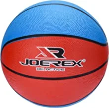Joerex Size 3 Rubber Basketball Indoor Training Ball Street Culture Basketball, For Indoor Or Outdoor Playground Hoops, Blue