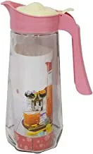Sarina Water And Juice Jug Glass 1600 Ml, Pink