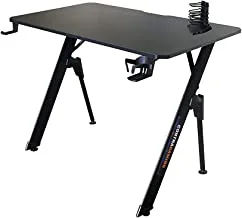 Mahmayi YK V2-1060 ContraGaming Desk with USB Gamepad Holder, RGB Lights, Headphone Hook, Cable Management, and YK V2 Mouse Pad - Ideal Home Office Gaming Table with Enhanced Features for Gamers