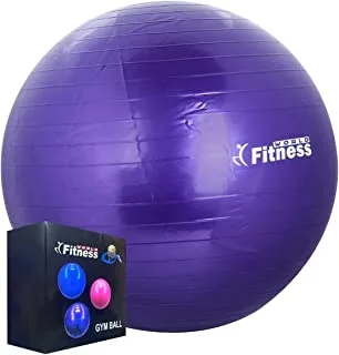 Fitness Exercise Swiss Gym Fit Yoga Core Ball 65CM Abdominal Back Leg Workout Purple
