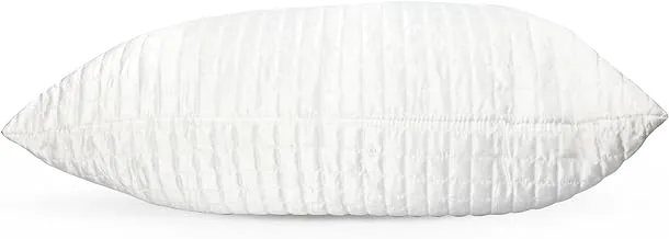 Glofresh Sateen Microfiber Quilted Pillow 1pc - Microfiber 125 GSM Sateen Finish - White Size: 50 x 75 cm - 700 gm filling
