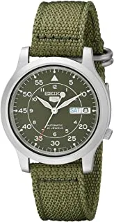 Seiko Men Automatic Watch With Analog Display And Textile Strap SNK805K2