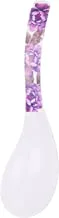 Dinewell Melamine Blossom Serving Spoon, White, 9.75 Inch, Dws5014Bl,1 Pc