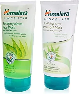 Himalaya Purifying Neem Face Wash 150 ml x Himalaya Neem Peel Off Mask - 150 ml Free, 75011001325065