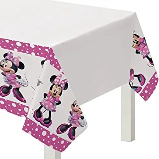 Minnie Mouse Plastic Tablecover - 1 Pc