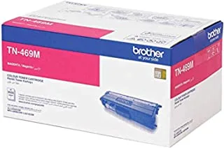 Brother TN-469M Genuine Color Toner Cartridge, Magenta, Page Yield up to 9,000 Pages