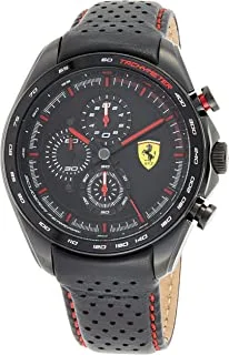 Ferrari Unisex-Adult Quartz Watch, Analog Display And Leather Strap 830647