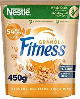 Nestlé Fitness Granola Honey Cereal Bag - 450 gm, Brown