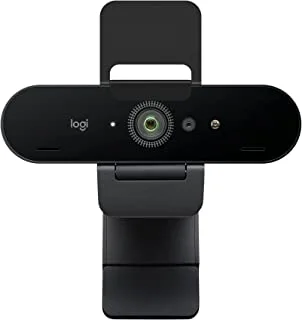 كاميرا ويب لوجيتك بريو ستريم ، إصدار دفق Ultra HD 4K ، تدفق سريع للغاية 1080p / 60fps ، مجال رؤية واسع قابل للتعديل للألعاب ، يعمل مع Skype ، Zoom ، Xsplit ، Youtube ، PC / Xbox / Laptop - أسود