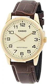 Casio men's Watch with Genuine Leather