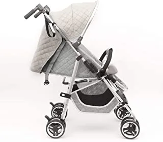 BABY PLUS BP9000 Baby Stroller Adjustable and Reclining Backrest, Grey - Pack of 1 BP9000-GREY