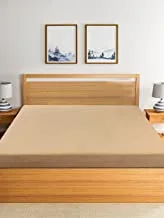 Krp Home Premium Laminated Terry Anti DUSt Mattress Protector To Help Protect Against Bugs, DUSt Mites, And Allergens | Size : 120X200 Cm, Color: Beige