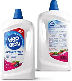 Mobi Disinfectant Cleaner Berry, 3 Litre- Pack of 1