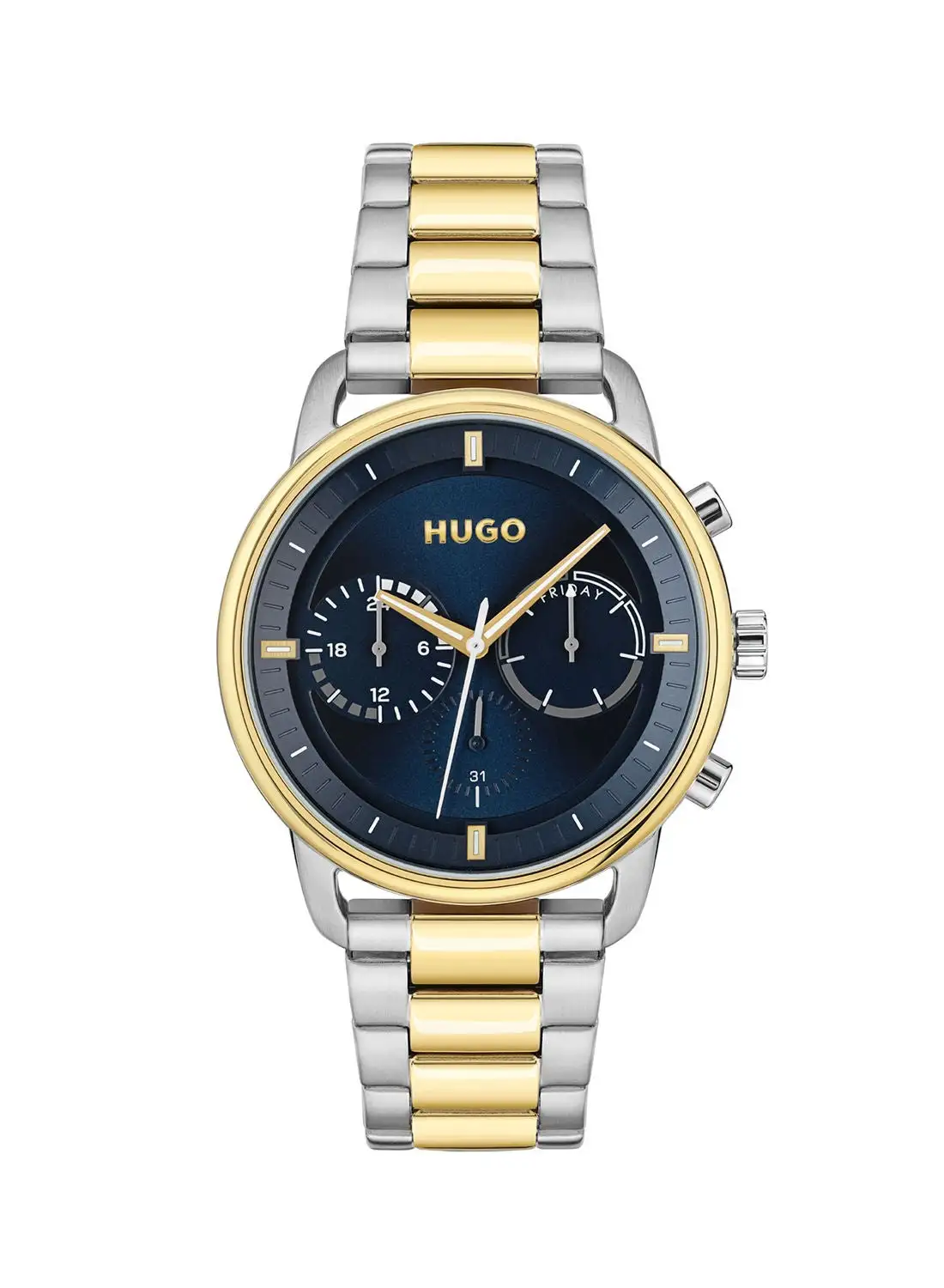 HUGO BOSS Men's Advise Analog Round Shape Stainless Steel Wrist Watch - 1530235
