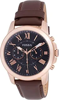 Fossil Grant Chronograph Leather Watch for Men