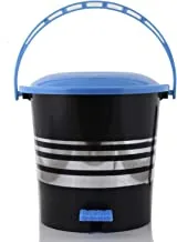 Kuber Industries Plastic Dustbin Garbage Bin With Handle, 10 Litres (Blue) - Ctktc043095