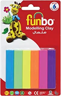 M.Clay 50g 6 Neon Colors in Blister Card