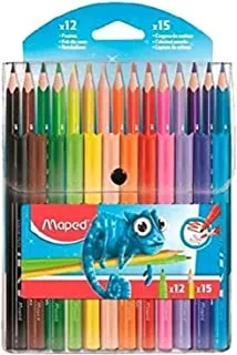Maped Combo Pack 12 Felt Pen And 15 Coloring Pencils