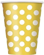 Yellow Polka Dot Cups 12oz